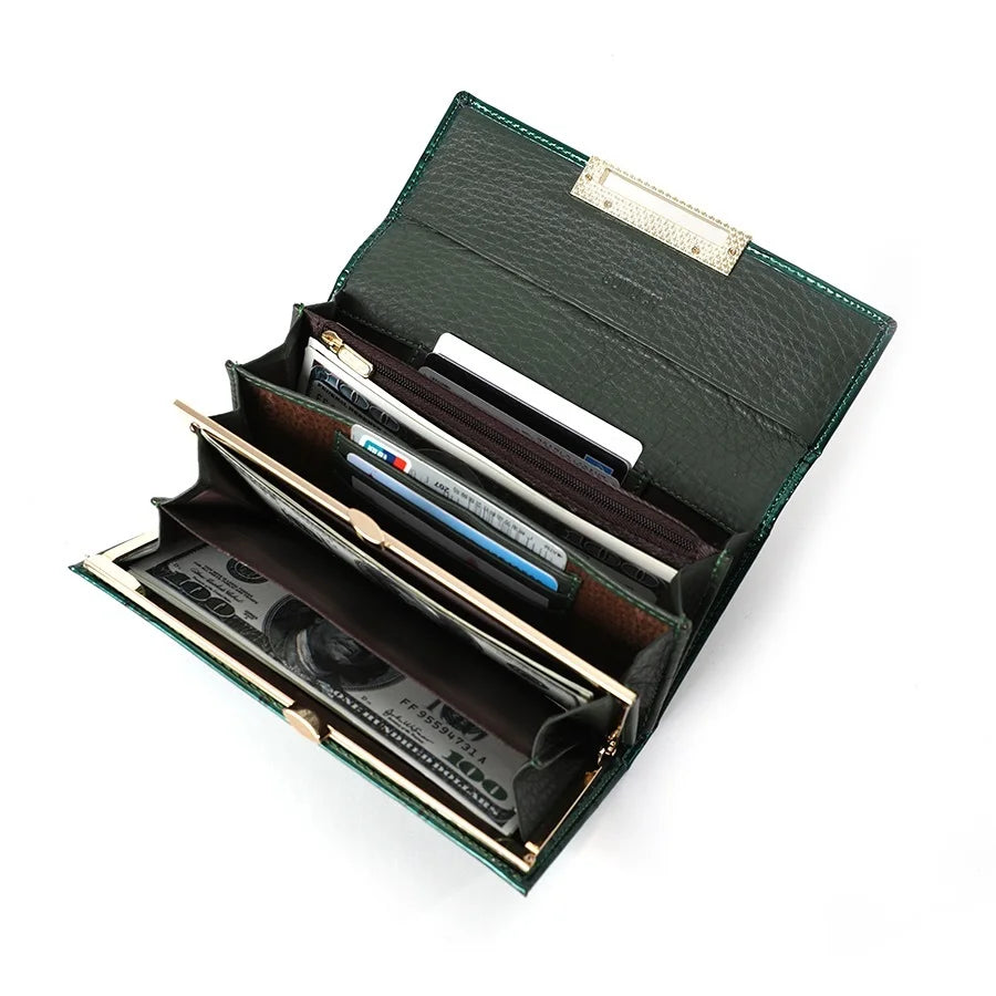 Genuine Leather Shiny Wallet