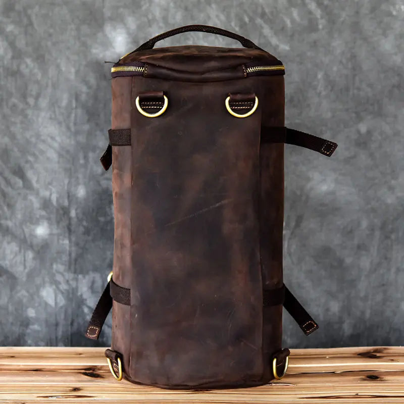 Genuine Leather Backpack ''Hansomfy''