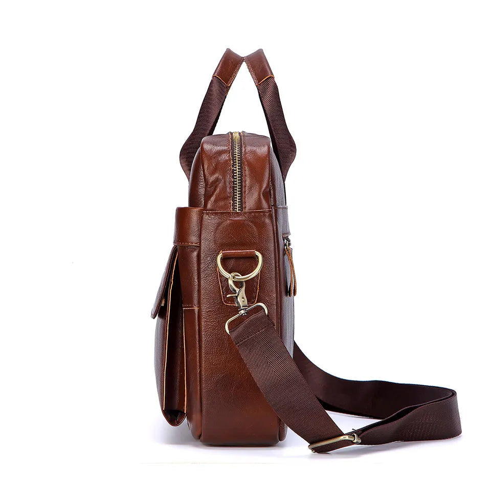 Genuine Leather Handbag ''Lachiouir''