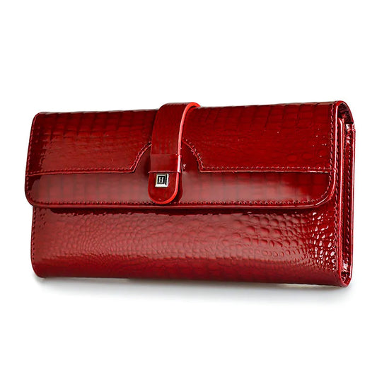Genuine Leather Shiny Wallet ''H''