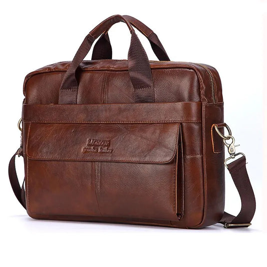 Genuine Leather Handbag ''Lachiouir''